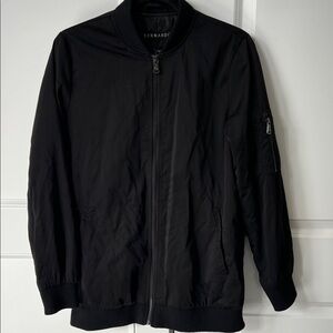 Bernardo Mens Classic Black Bomber Jacket